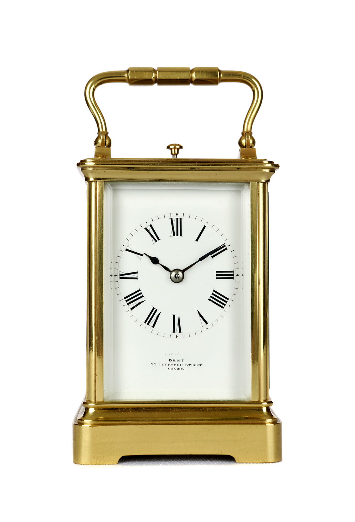 smallstrikerepeatingcarriageclockbydent The Clock Dorset