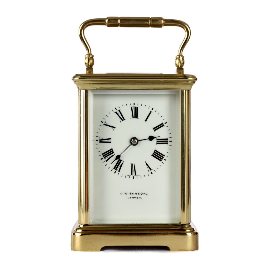 A FINE STRIKING CARRIAGE CLOCK BY J. W. BENSON OF LONDON The Antique