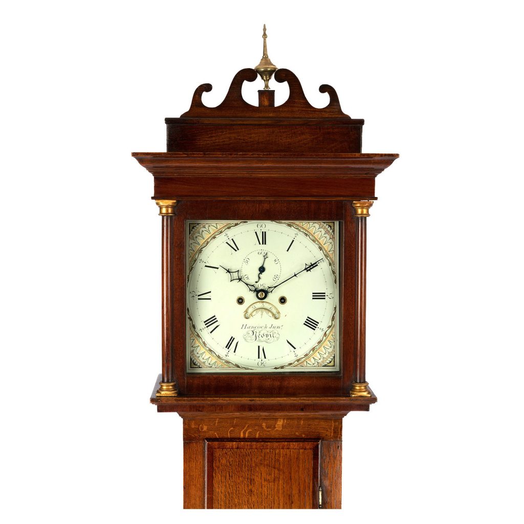 PAINTED DIAL LONGCASE CLOCK BY HANCOCK OF YEOVIL The Antique Clock