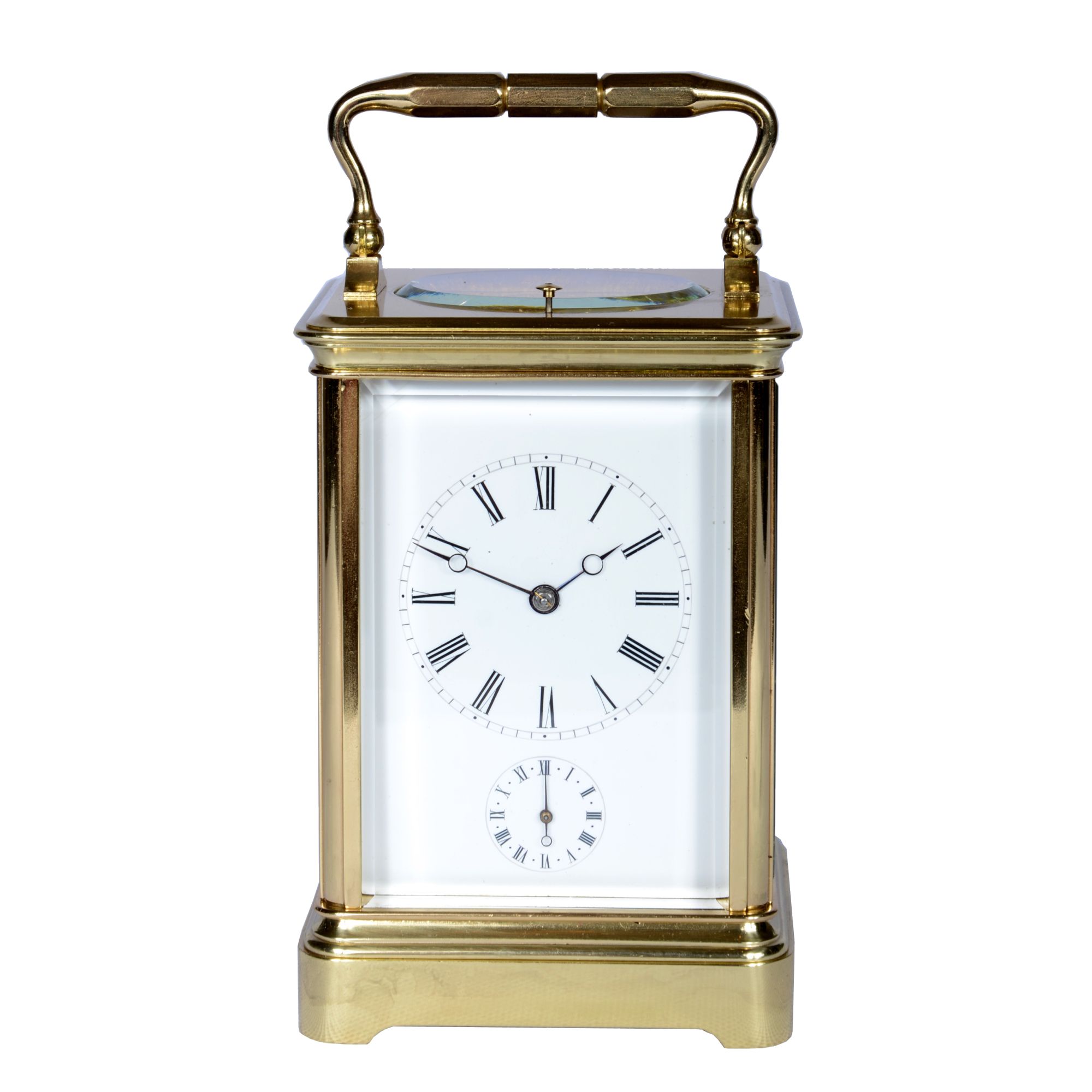 A STUNNING LARGE FRENCH REPEATING CARRIAGE CLOCK WITH ALARM – The Clock  Work Shop