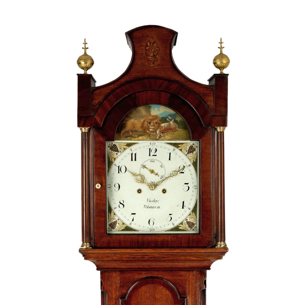 LIONS EYES AUTOMATA LONGCASE CLOCK BY VURLEY OF WISBECH The Antique