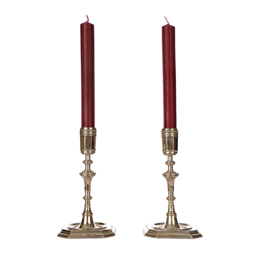 SOLID SILVER VICTORIAN CANDLESTICKS The Antique Clock Company