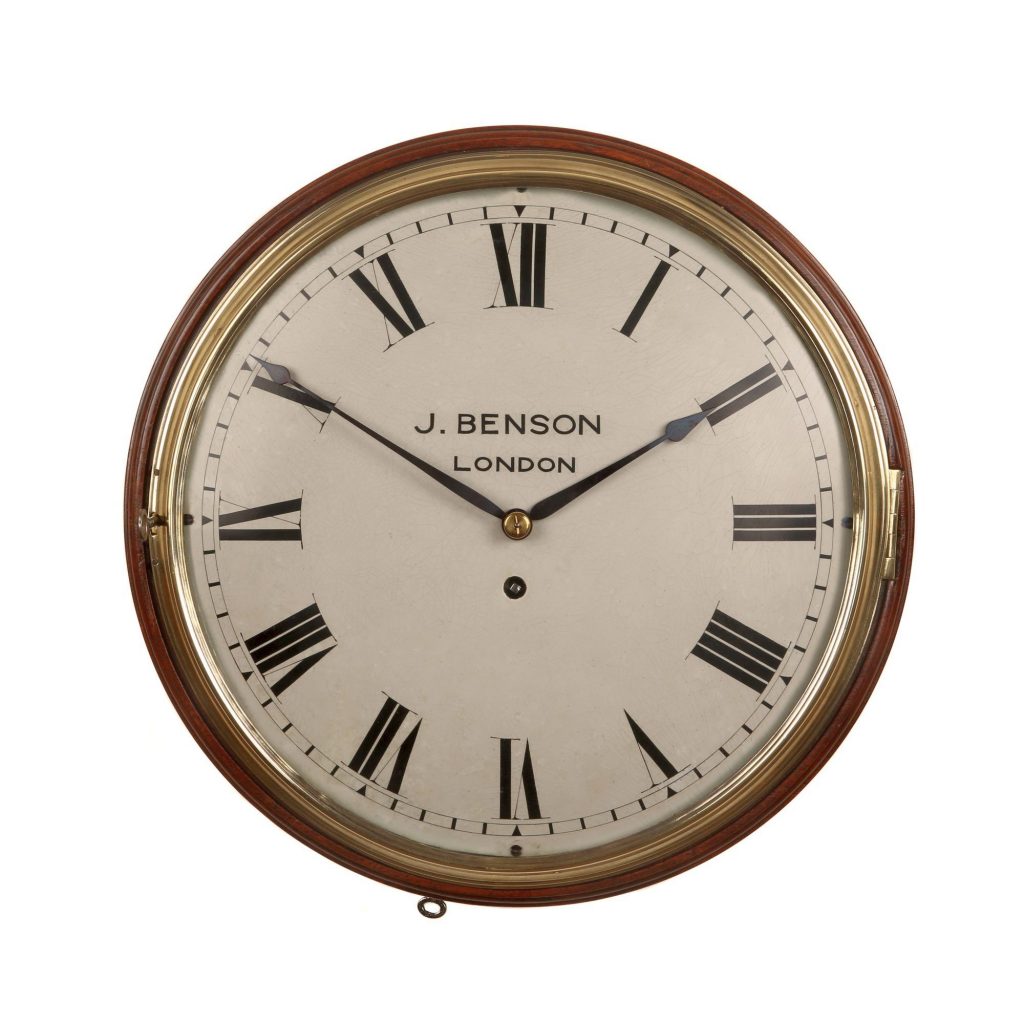 ENGLISH FUSEE DIAL CLOCK BY J. BENSON OF LONDON The Antique Clock Company