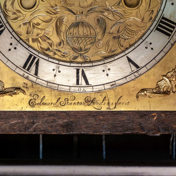 edward-stanton-architectural-longcase-clock-dial-singature