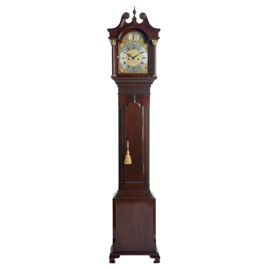 MINIATURE MAHOGANY LONGCASE CLOCK WAKEFIELD MANCHESTER The