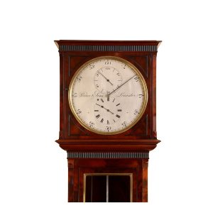 Regulator-longcase-by-Pearce-and-Sons-of-Leicester-hood2