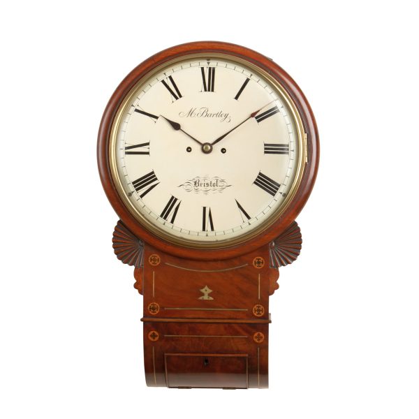 bartley-bristol-fusee-striking-drop-dial-wall-clock