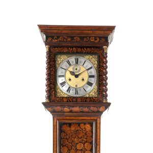 CORNELIUS HARBERT LONDON MARQUETRY LONGCASE CLOCK